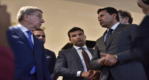  الطريق لأولمبياد 2036..  باخ يزور مدينة مصر الأولمبية بالعاصمة الإدارية الجديدة